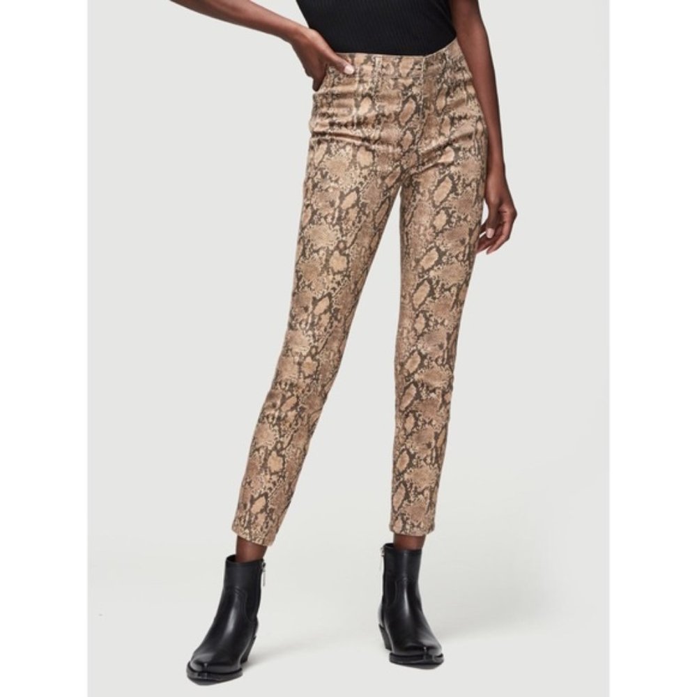 Frame Le High Skinny Crop Coated Python 27 - image 1
